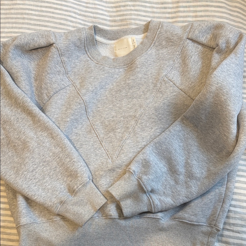 all:row Simone Heather Grey Sweatshirt - Picture 2 of 3